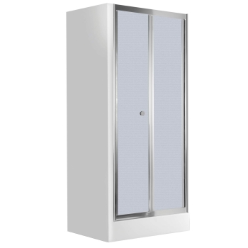 Drzwi prysznicowe wnękowe 80 cm - składane